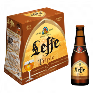 Bière Triple ABBAYE DE LEFFE, 8,5°, 6x25cl