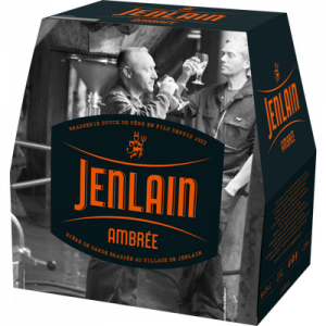 Bière ambrée JENLAIN 7,5°, pack de 6 de 25cl