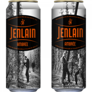 Bière ambrée l'originale JENLAIN, 7,5°, canette de 50cl