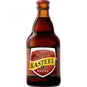 Bière belge rouge aromatisé à la cerise KASTEEL, 8°, bouteille de 33cl