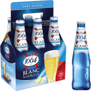 Bière blanche sans alcool 1664 6x25cl