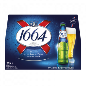 Bière blonde 1664, 5,5°, pack de 20x25cl