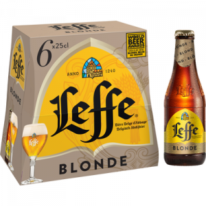 Bière blonde ABBAYE DE LEFFE, 6 bouteilles de 25cl