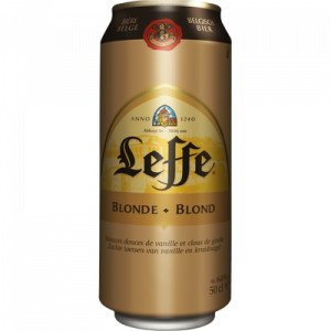 Bière blonde ABBAYE DE LEFFE, 6.6°, canette de 50cl