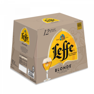 Bière blonde ABBAYE DE LEFFE, 6,6°, pack 12x25cl