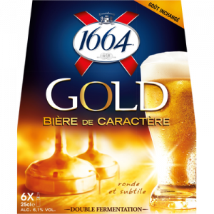 Bière blonde GOLD, 6,1°, 6x25cl