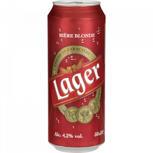Bière blonde Lager U, 4,2°, 50cl