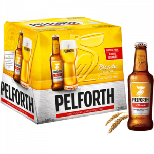 Bière blonde PELFORTH, 5,8°, pack de 12x25cl
