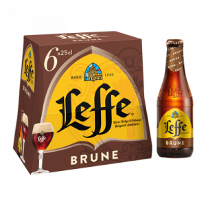 Bière brune ABBAYE DE LEFFE, 6,5°, 6x25cl