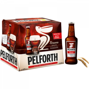 Bière brune PELFORTH, 6,5°, pack de bouteilles 12x25cl