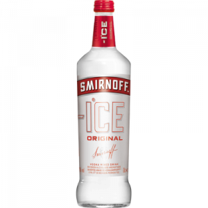 Boisson alcoolisée gazeuse à base de vodka SMIRNOFF ICE, 4°, bouteillede 70cl