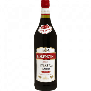 Boisson aromatisée à base de vin rosso Lorenzini U, bouteille de 1L