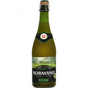 Cidre bouché doux de Normandie IGP U ,2°,bouteille 75cl