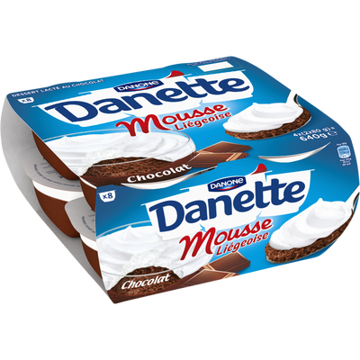 Danette chocolat & lait 4x125g
