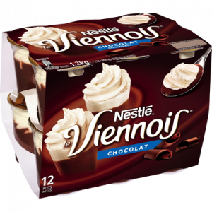 Dessert lacté au chocolat LE VIENNOIS, 12x100g