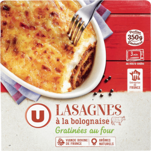 Lasagnes bolognaises U, 350g