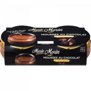 Mousse au chocolat noir MARIE MORIN 2x100g