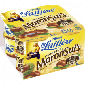 Mousse à la crème de marron Maronsui's LA LAITIERE, 8x69g