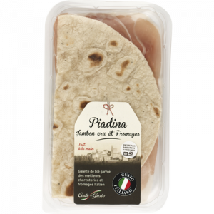 Piadina jambon cru fromage CORTE DEL GUSTO, 90g