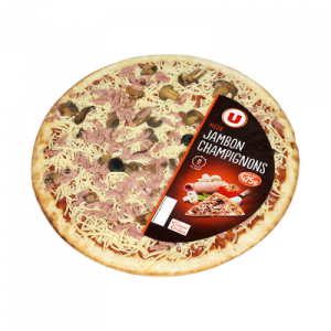 Pizza au jambon et aux champignons U, 475g