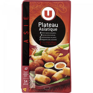 Plateau asiatique 14 pièces + sauces U, 370g