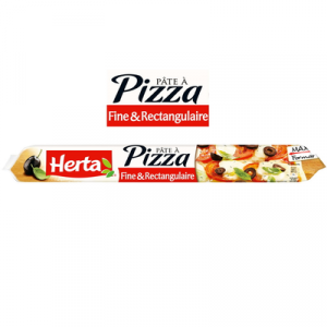 Pâte à pizza fine et rectangulaire HERTA, 390g