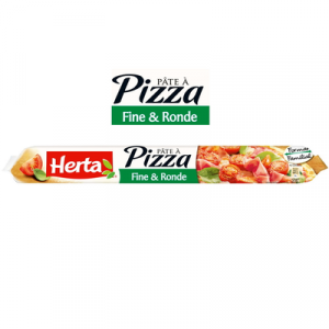 Pâte à pizza fine et ronde à dérouler HERTA, 265g
