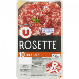 Rosette Label Rouge U, 10 tranches environ, 100g