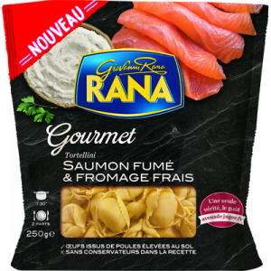 Tortellini farcies au saumon fumé et fromages frais RANA, 250g