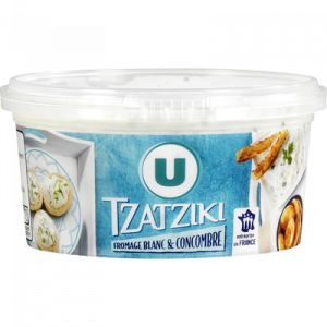Tzatziki fromage blanc et comcombre U, pot de 200g