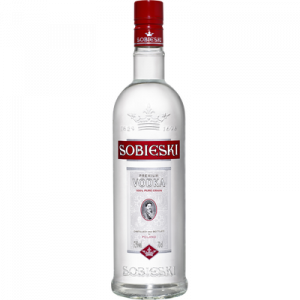 Vodka SOBIESKI, 37,5°, bouteille de 70cl, nouvel habillage