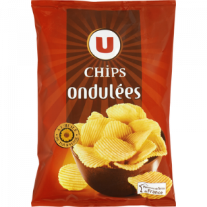 Chips ondulée U, sachet de 150g