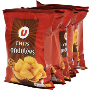 Chips ondulées easy U, 6x30g
