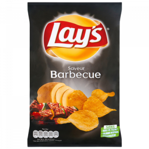 Chips saveur barbecue LAY'S, sachet de 130g