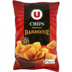 Chips saveur barbecue U, paquet de 135g
