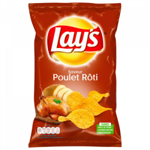 Chips saveur poulet thym roti LAY'S , sachet de 130g
