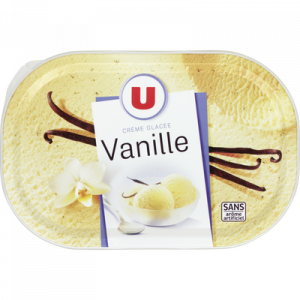 Crème glacée vanille U, 500g