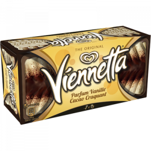Dessert glacé vanille et cacao craquant VIENNETTA, 320g
