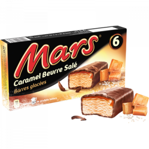 MARS glacés au caramel au beurre salé, x6