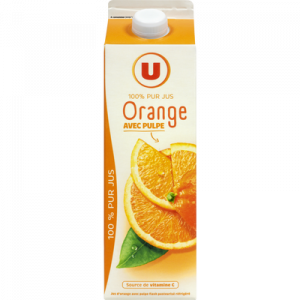 Pur jus d'oranges pressées U, 1l