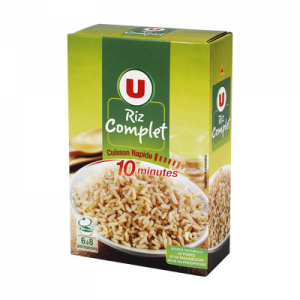 Riz complet U, étui de 500g