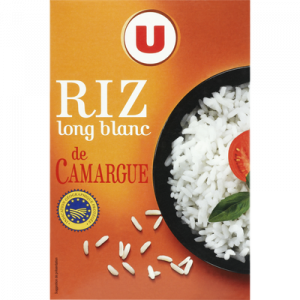 Riz de Camargue long grain U, étui de 1kg