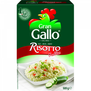 Riz pour risotto gran RISO GALLO, boîte de 500g
