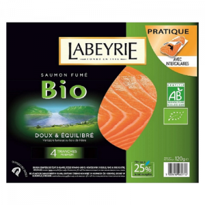 SAUMON FUME SAUVAGE DU PACIFIQUE - Labeyrie - 120 g