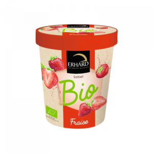 Sorbet fraise bio, ERHARD, 325g
